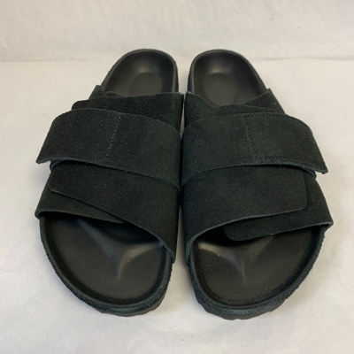 Pre-owned Birkenstock W/ Box Kyoto Black Suede Leather Exquisite Regular Select Size