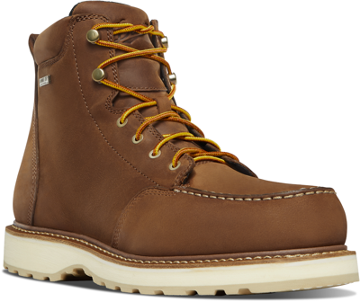 Pre-owned Danner Mens Cedar River Toe 6in Al Brown Leather Work Boots
