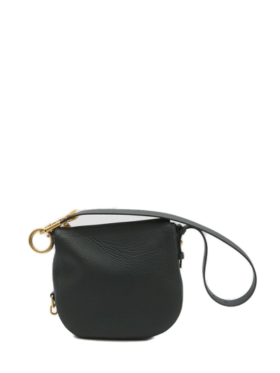 Burberry Small Knight Zipped Shoulder Bag In Black