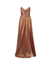 Retroféte Waldorf Floor-length Dress In Pink
