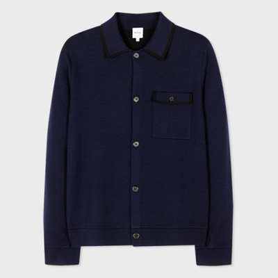 Paul Smith Mens Knitted Jacket In Blues