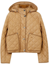 BURBERRY DIAMOND-QUILTED HOODED JACKET