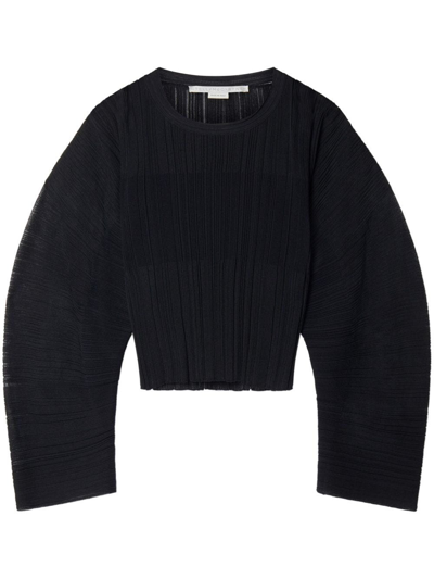 Stella Mccartney Plissiertes Top In Nero