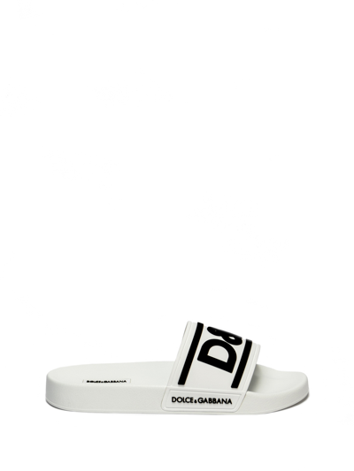 DOLCE & GABBANA SANDALIAS - BLANCO