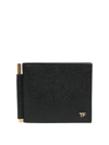 TOM FORD GARNET LEATHER WALLET WITH LOGO