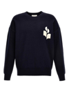Isabel Marant Atley Cotton And Wool Blend Sweater In Blue