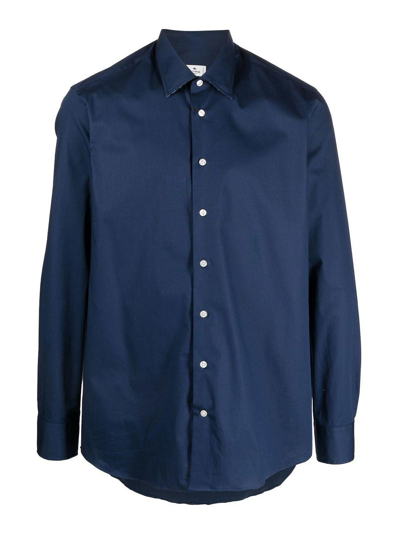 Etro Blue Buttoned Shirt