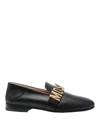 MOSCHINO MOCASINES - NEGRO