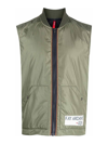 Fay Vest Sleeveless Side Pockets In Green