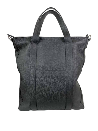 Orciani Leather Bag In Black
