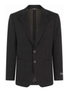 DOLCE & GABBANA STRIPED JERSEY BLAZER