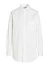 Maison Margiela White Oxford Shirt In White