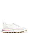Thom Browne Mesh-detail Tech Runner Sneakers In Crema