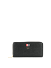 Thom Browne Long Zippered Wallet In Black
