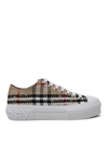Burberry Low-top Sneaker Featuring Eyelet Detailing In Beige