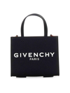 GIVENCHY BLACK CANVAS MINI TOTE BAG