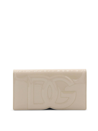 Dolce & Gabbana Light Beige Leather Crossbody Bag