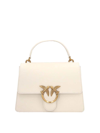 Pinko Classic Love One Top Handle Light Simply Bag In White