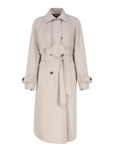 MAX MARA LONG WHITE COAT