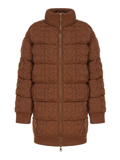 Max Mara Wool Cashmere Coat In Brown