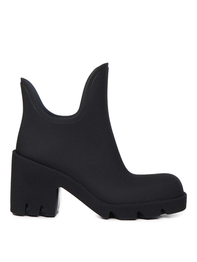Burberry Marsh Ankle Rain Boots In Negro
