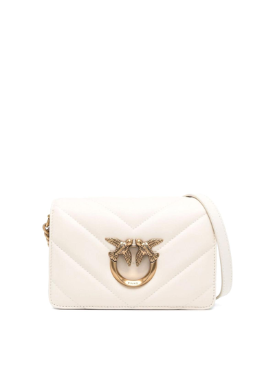 Pinko Love Click Mini Bag In White