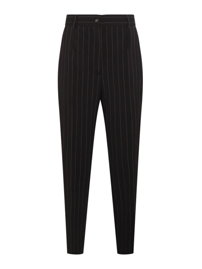 Dolce & Gabbana Striped Tailor Trousers In Azul