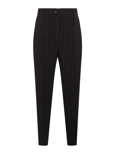 Dolce & Gabbana Striped Tailor Pants In Azul