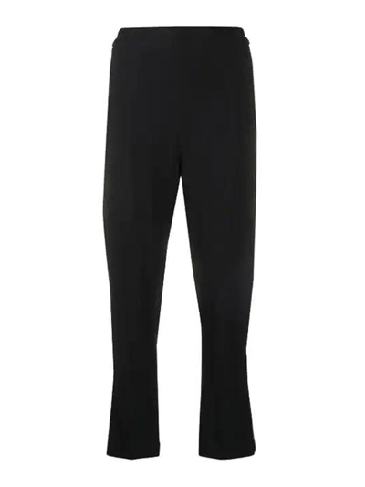 Ann Demeulemeester Cropped Straight Trousers In Negro