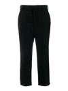 RICK OWENS PINTUCK CROPPED TROUSERS
