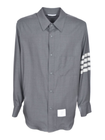 Thom Browne Sleeve Bands Shirt In Gray In Gris
