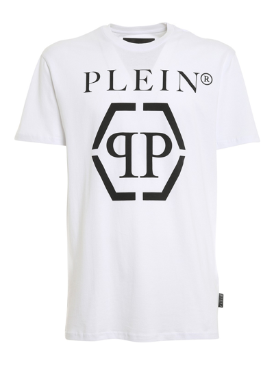 Philipp Plein Logo Printed T-shirt In White