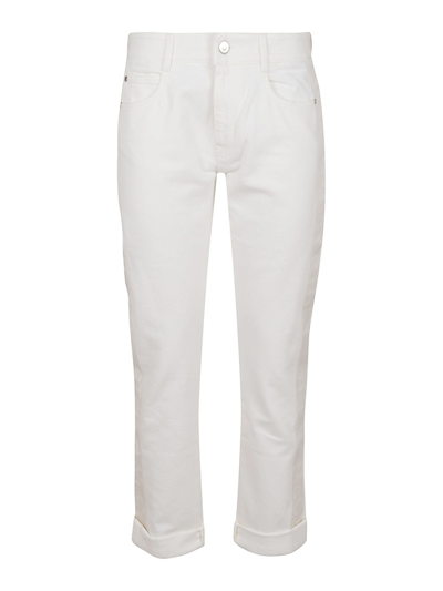 Stella Mccartney Stretch Bootcut Five-pocket Jeans In White