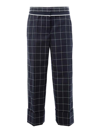 Thom Browne Checked Tailored Pants In Azul