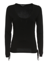 DOLCE & GABBANA CORSET STYLE SIDES CREWNECK