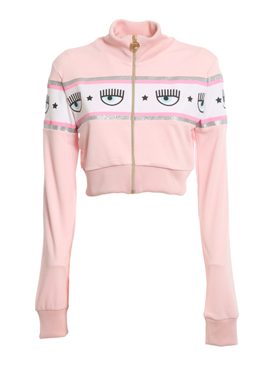 Chiara Ferragni Maxilogomania Two-piece Tracksuit In Pink