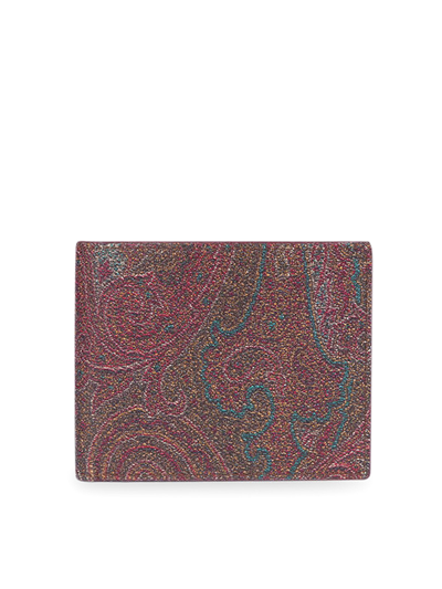 Etro Paisley Printed Bi-fold Wallet In Multicolour