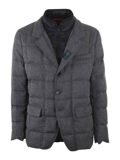 Fay Nylon Puffer Jacket In Grey