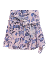 ISABEL MARANT SILK SKIRT WITH FLORAL PRINT