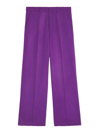 Ami Alexandre Mattiussi Wide-leg Tailored Trousers In Purple