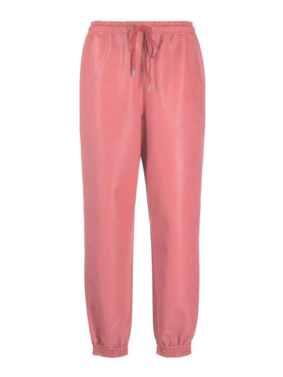 STELLA MCCARTNEY FAUX-LEATHER TAPERED TROUSERS