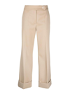 LANVIN MID-RISE CROPPED WOOL TROUSERS