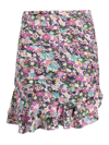 Isabel Marant Milendi Mini Skirt In Stretch Silk In Multicolour