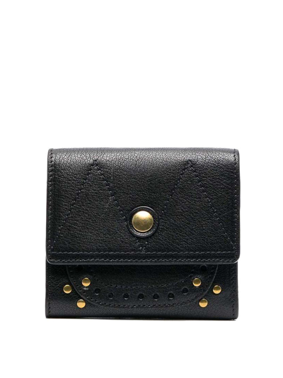 Jérôme Dreyfuss Folded Leather Wallet In Black