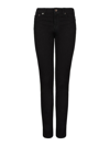 Giorgio Armani Stretch-cotton, Slim-fit, Five-pocket Trousers In Black