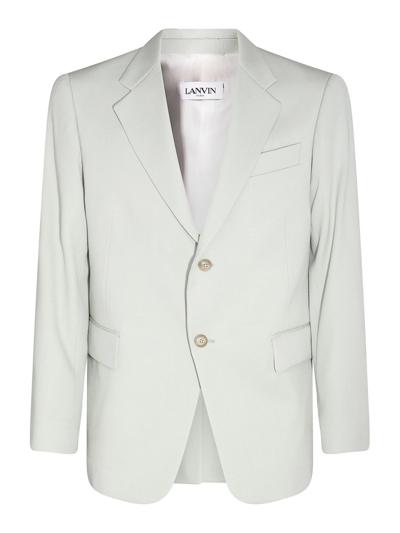 Lanvin Sage Virgin Wool Blazer In Light Green