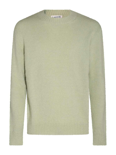 LANVIN LIGHT GREEN WOOL BLEND JUMPER