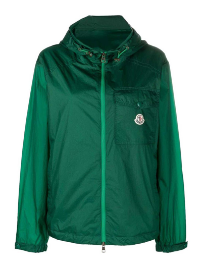Moncler Samakar Hooded Jacket In Green