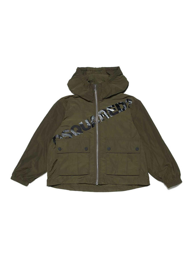 Dsquared2 Kids' Casual Jacket In Green