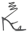 René Caovilla 105mm Rhinestone-embellished Sandals In Black